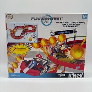 K'Nex Mario and Diddy Kong Fire Challenge Building Set Missing Pieces READ